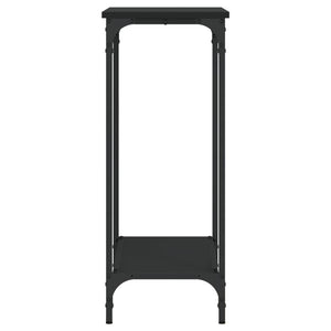 Tavolino Consolle Nero 75x30,5x75 cm in Legno Multistrato 837707