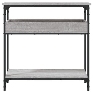 Tavolo Consolle Ripiano Grigio Sonoma 75x29x75cm Multistrato 837715