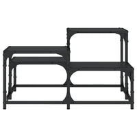 Tavolino da Salotto Nero 68x68x40 cm in Legno Multistrato 837747