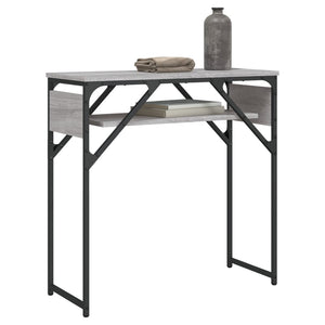 Tavolo Consolle Ripiano Grigio Sonoma 75x30x75cm Multistrato 837800