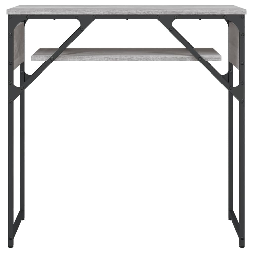 Tavolo Consolle Ripiano Grigio Sonoma 75x30x75cm Multistrato 837800