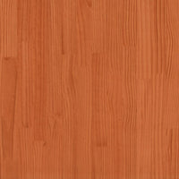 Scarpiera Marrone Cera 52x30x104 cm Legno Massello di Pino 837393