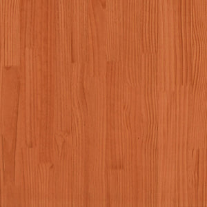 Scarpiera Marrone Cera 52x30x104 cm Legno Massello di Pino 837393