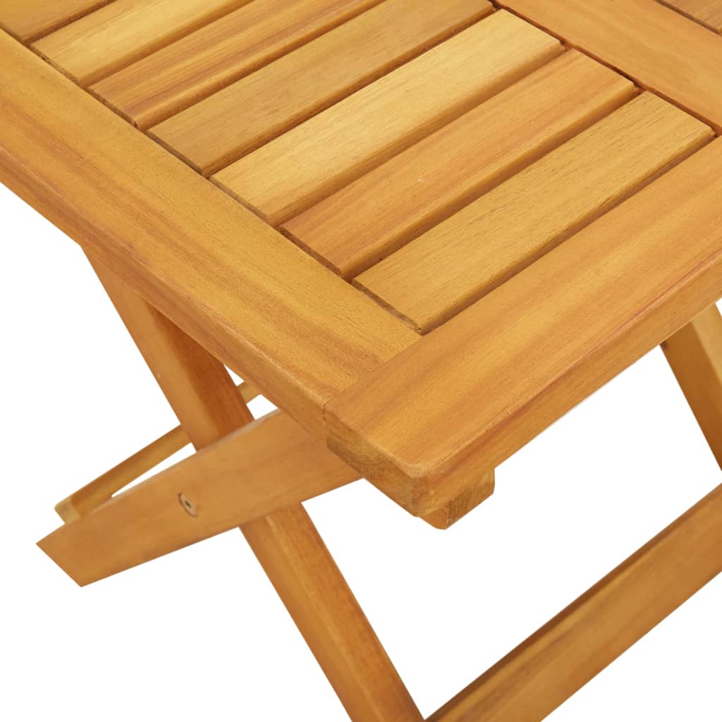 Lettini Prendisole con Tavolino 2pz in Legno Massello di Acacia 3206368