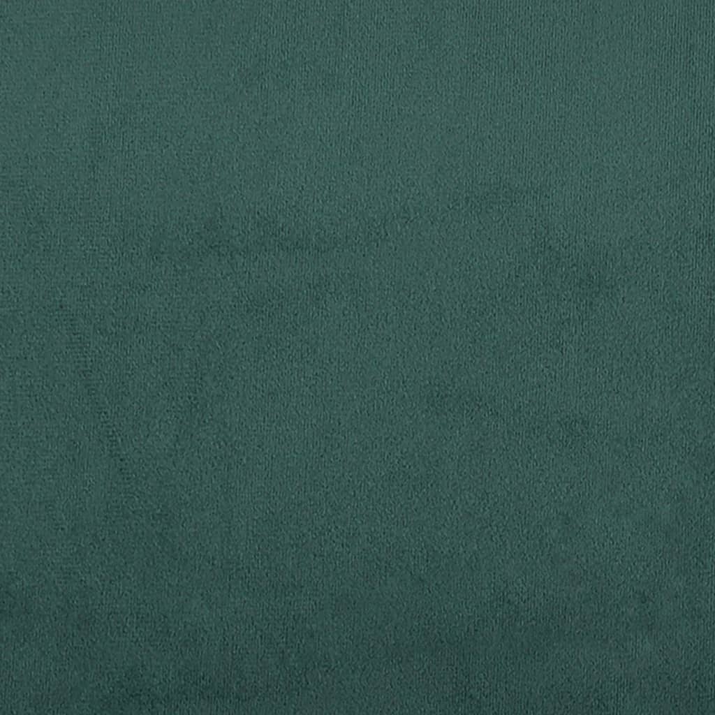 Panca con Schienale Verde Scuro 119,5x64,5x75 cm in Velluto 372158