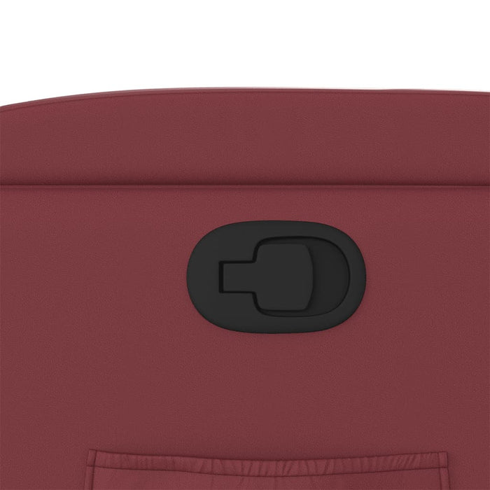 Poltrona Reclinabile Rosso Vino in Similpelle 372507