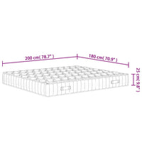 Materasso a Molle Insacchettate Medio Rigido 180x200 cm 3206417