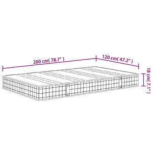 Materasso a Molle Bonnel Medio 120x200 cm 3206377