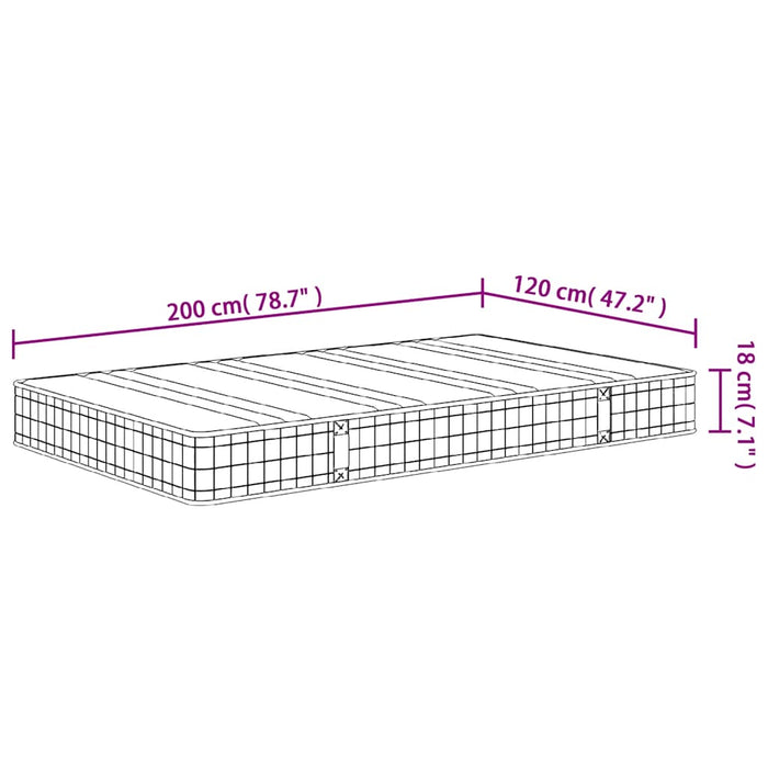 Materasso a Molle Bonnel Medio 120x200 cm 3206377