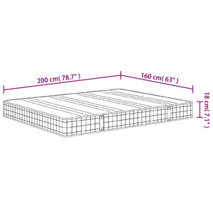 Materasso a Molle Bonnel Medio 160x200 cm 3206380