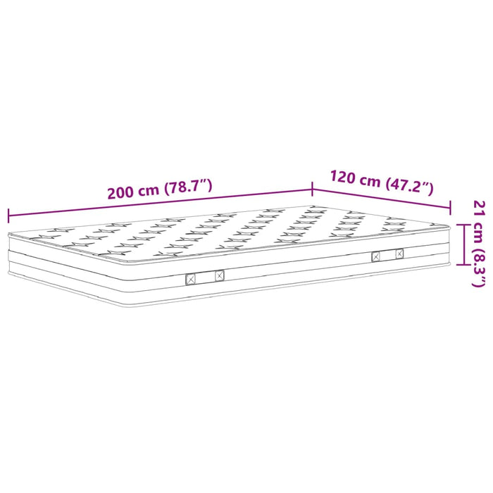 Materasso a Molle Bonnel Medio 140x200 cm 3206395