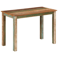 Tavolo da Pranzo 110x55x76 cm in Legno Massello di Recupero 373980