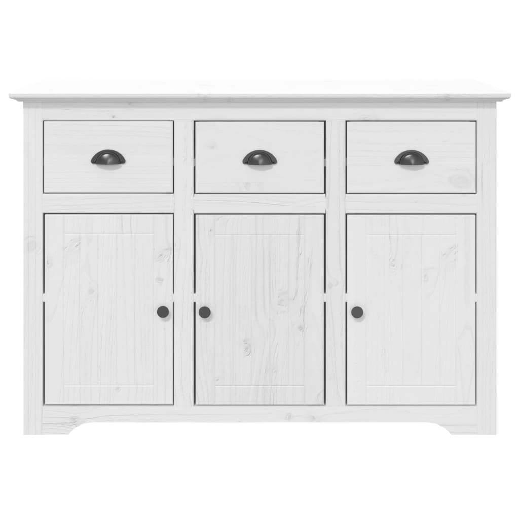 Credenza BODO 115,5x43x200,5 cm Legno Massello di Pino Bianco 3206451