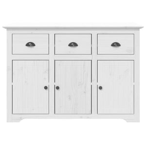 Credenza BODO 115,5x43x200,5 cm Legno Massello di Pino Bianco 3206451