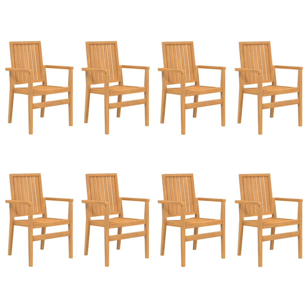 Set da Pranzo per Giardino 9 pz in Legno Massello di Teak 3157922