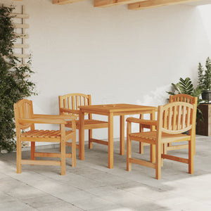 Set da Pranzo per Giardino 5 pz in Legno Massello di Teakcod mxl 70038