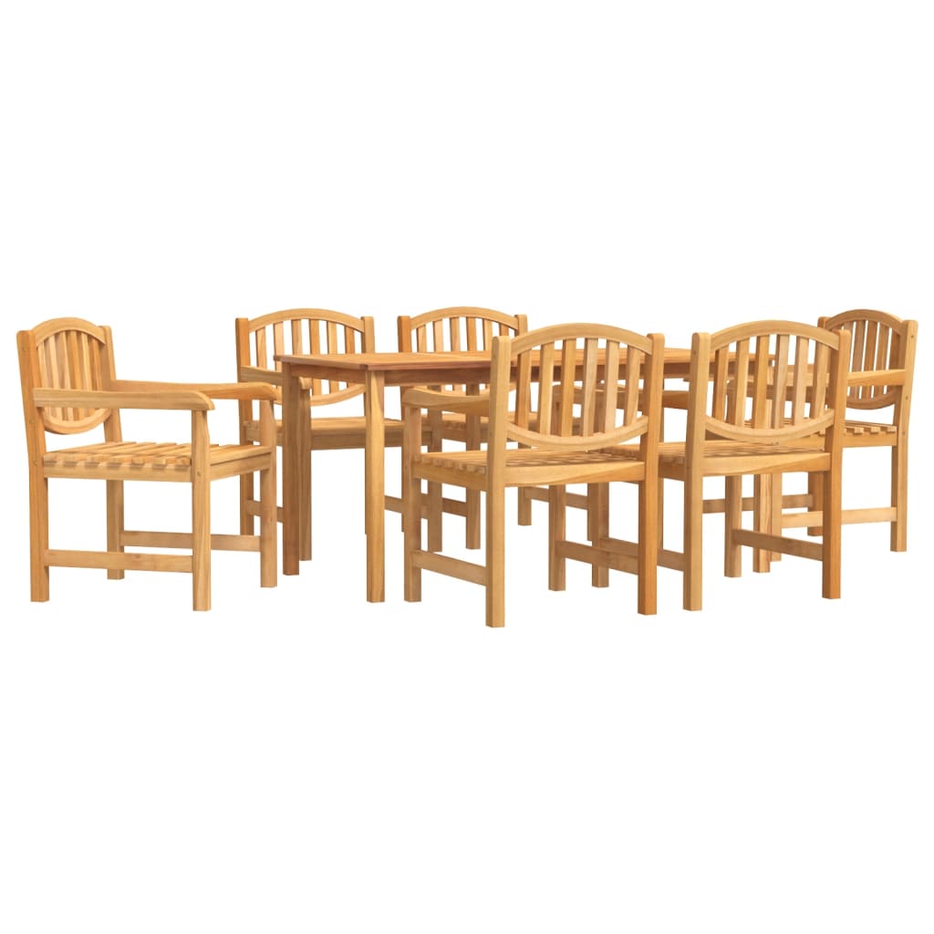 Set da Pranzo da Giardino 7 pz in Legno Massello di Teakcod mxl 69710