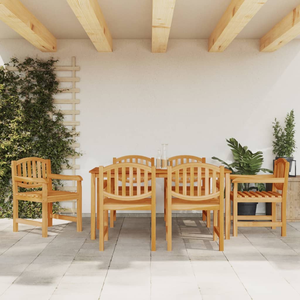 Set da Pranzo da Giardino 7 pz in Legno Massello di Teakcod mxl 69710