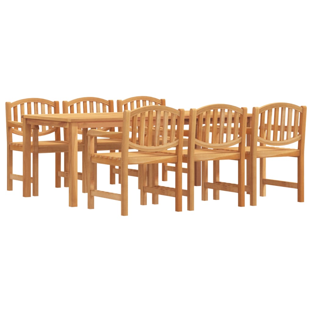 Set da Pranzo da Giardino 7 pz in Legno Massello di Teak 3157935