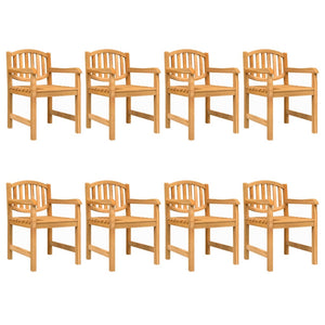 Set da Pranzo per Giardino 9 pz in Legno Massello di Teak 3157936