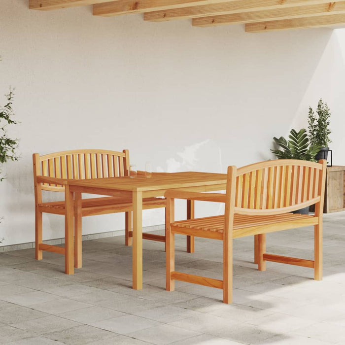 Set da Pranzo per Giardino 3 pz in Legno Massello di Teak 3157940