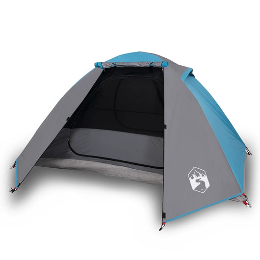 Tenda da Campeggio 2 Persone Blu 224x248x118 cm Taffetà 185T 94324