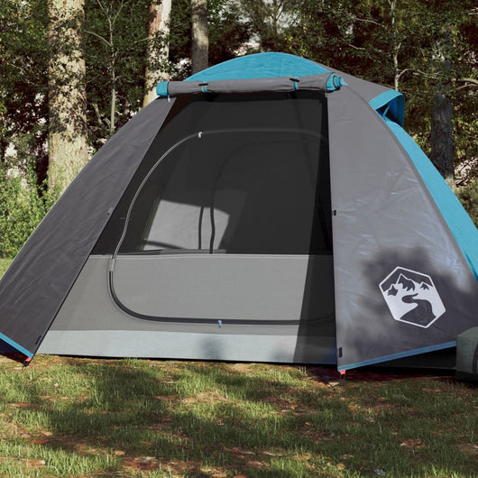 Tenda da Campeggio 2 Persone Blu 224x248x118 cm Taffetà 185T 94324