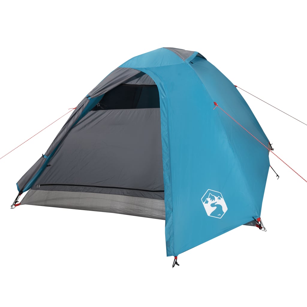 Tenda da Campeggio 2 Persone Blu 264x210x125 cm Taffetà 185T 94332