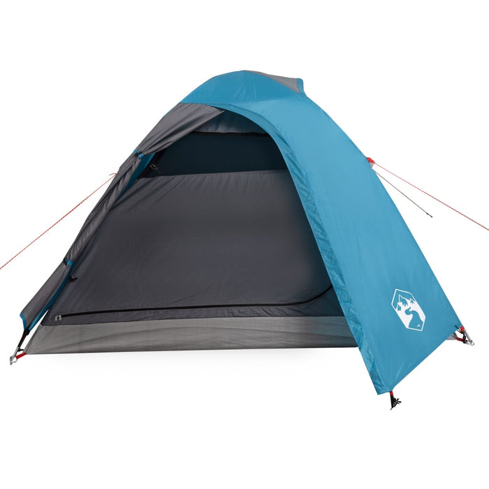 Tenda da Campeggio 2 Persone Blu 264x210x125 cm Taffetà 185T 94332