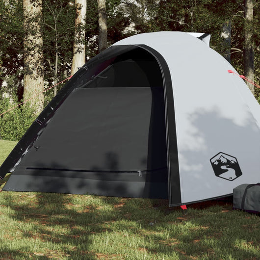 Tenda da Campeggio 4 Persone Bianca 267x272x145 cm Taffetà 185T 94338