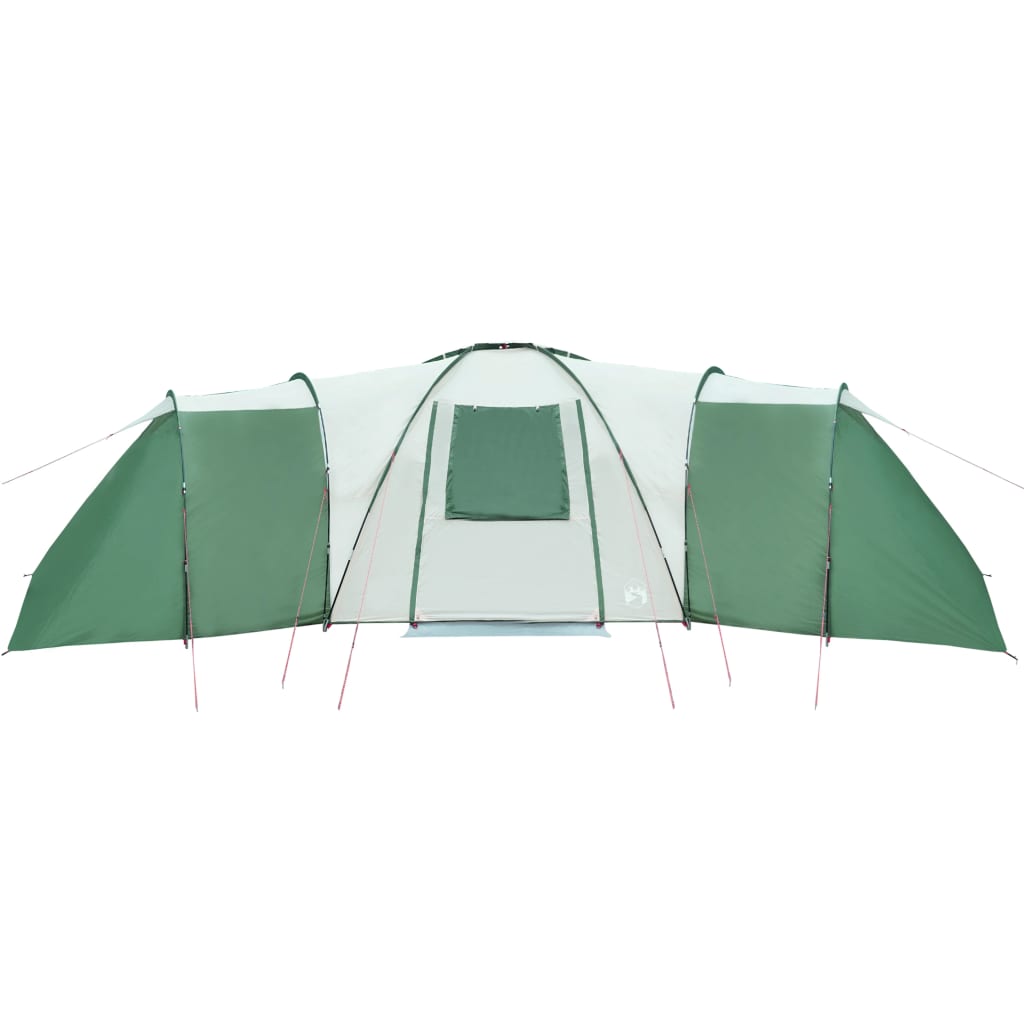 Tenda da Campeggio 12 Persone Verde 840x720x200 cm Taffetà 185T 94346