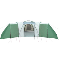 Tenda da Campeggio 12 Persone Verde 840x720x200 cm Taffetà 185T 94346