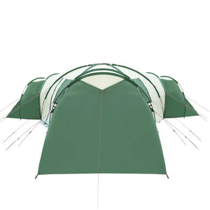 Tenda da Campeggio 12 Persone Verde 840x720x200 cm Taffetà 185T 94346