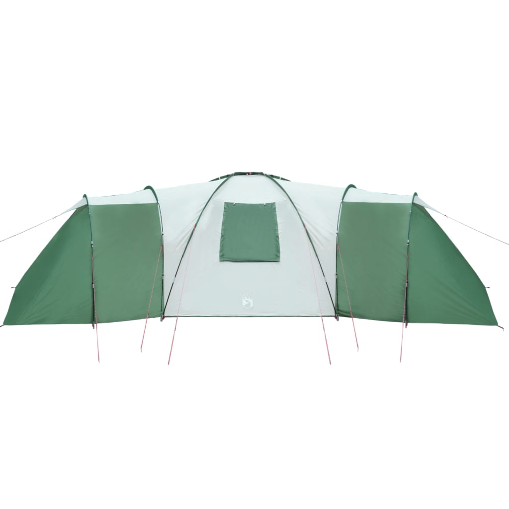 Tenda da Campeggio 12 Persone Verde 840x720x200 cm Taffetà 185T 94346