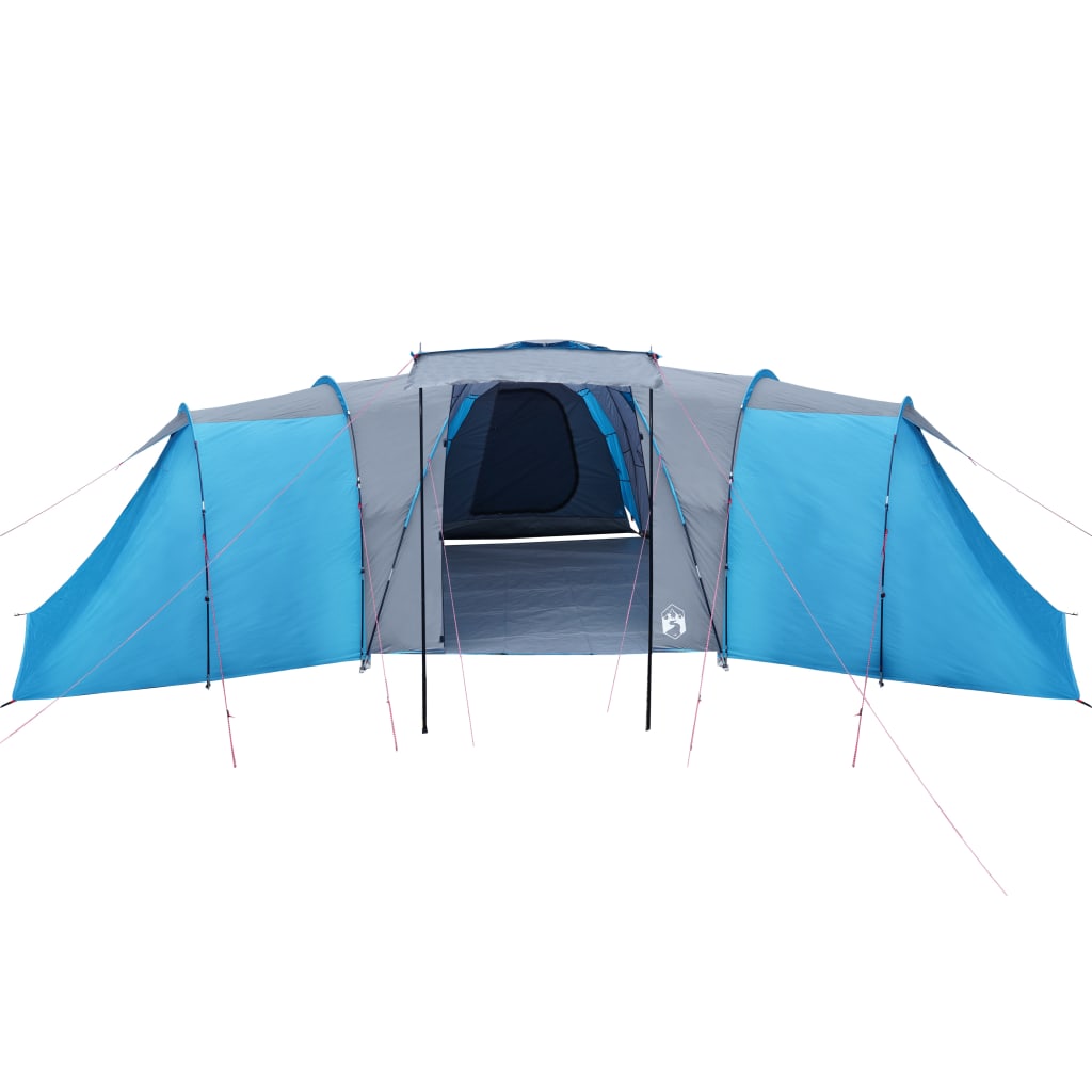 Tenda da Campeggio a Cupola per 12 Persone Blu Impermeabile 94347