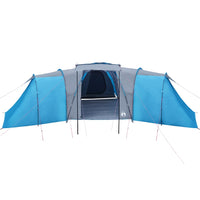 Tenda da Campeggio 12 Persone Blu 840x720x200 cm Taffetà 185T 94347