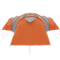 Tenda Campeggio 12 Persone Grigia Arancione 840x720x200 Taffetà 94348