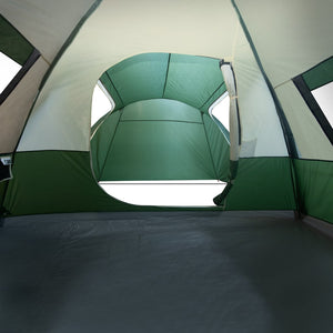 Tenda da Campeggio 6 Persone Verde 466x342x200 cm Taffetà 185T 94353