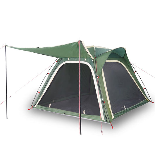 Tenda da Campeggio 4 Persone Verde 240x221x160 cm Taffetà 185T 94356