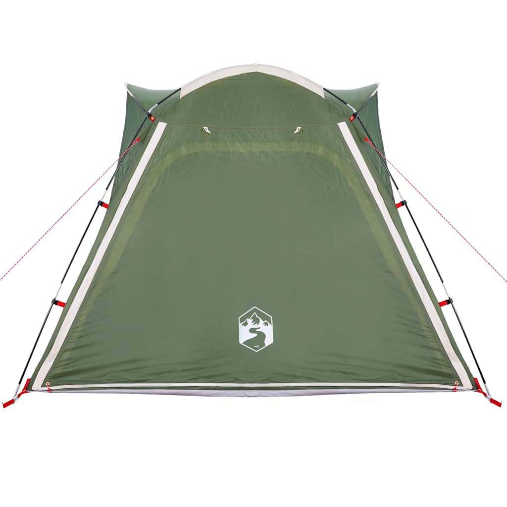 Tenda Campeggio 4 Persone Verde Rilascio Rapido Impermeabile 94356