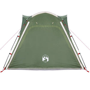 Tenda Campeggio 4 Persone Verde Rilascio Rapido Impermeabile 94356