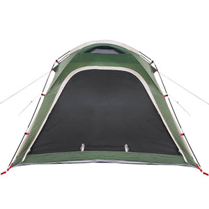 Tenda Campeggio 4 Persone Verde Rilascio Rapido Impermeabile 94356