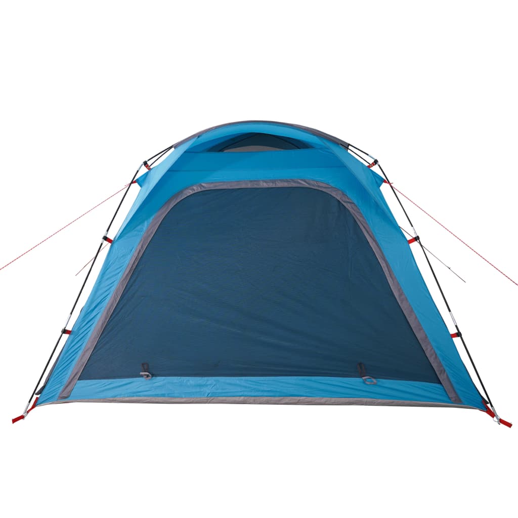 Tenda da Campeggio 4 Persone Blu 240x221x160 cm Taffetà 185T 94357