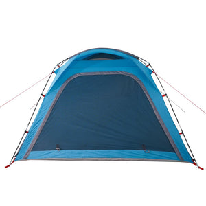 Tenda da Campeggio 4 Persone Blu 240x221x160 cm Taffetà 185T 94357