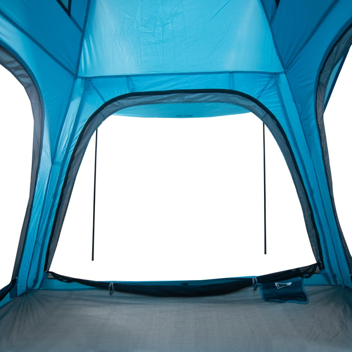 Tenda da Campeggio 4 Persone Blu 240x221x160 cm Taffetà 185T 94357