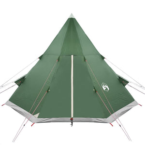 Tenda da Campeggio 4 Persone Verde 367x367x259 cm Taffetà 185T 94380