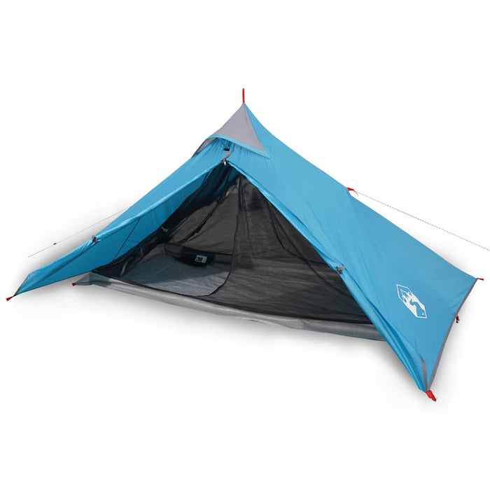 Tenda da Campeggio 1 Persona Blu 255x153x130 cm Taffetà 185T 94384