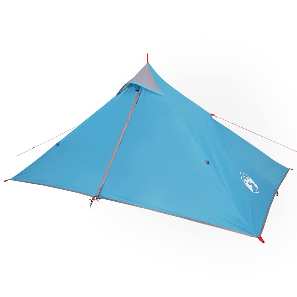 Tenda da Campeggio 1 Persona Blu 255x153x130 cm Taffetà 185T 94384