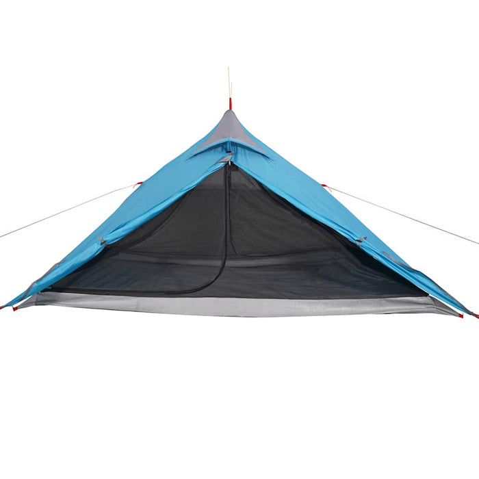 Tenda da Campeggio 1 Persona Blu 255x153x130 cm Taffetà 185T 94384