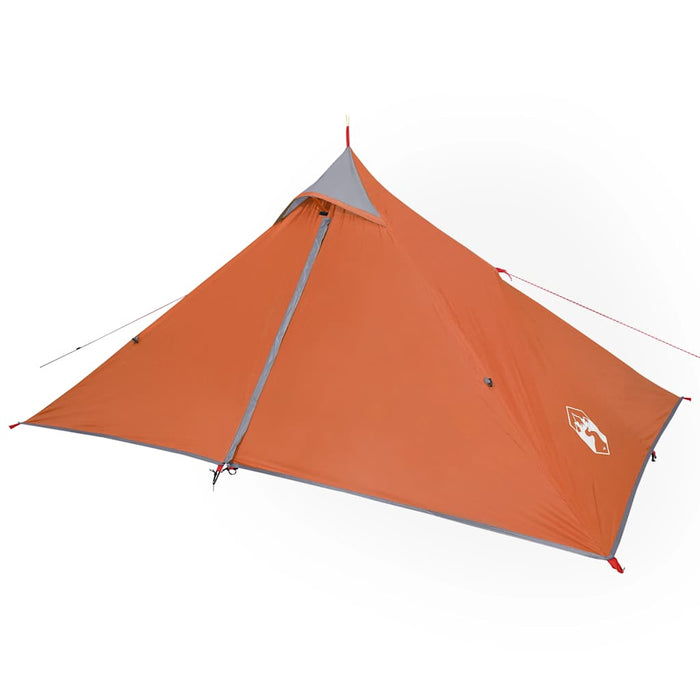 Tenda 1 Persona Grigia e Arancione 255x153x130 cm Taffetà 185T 94385